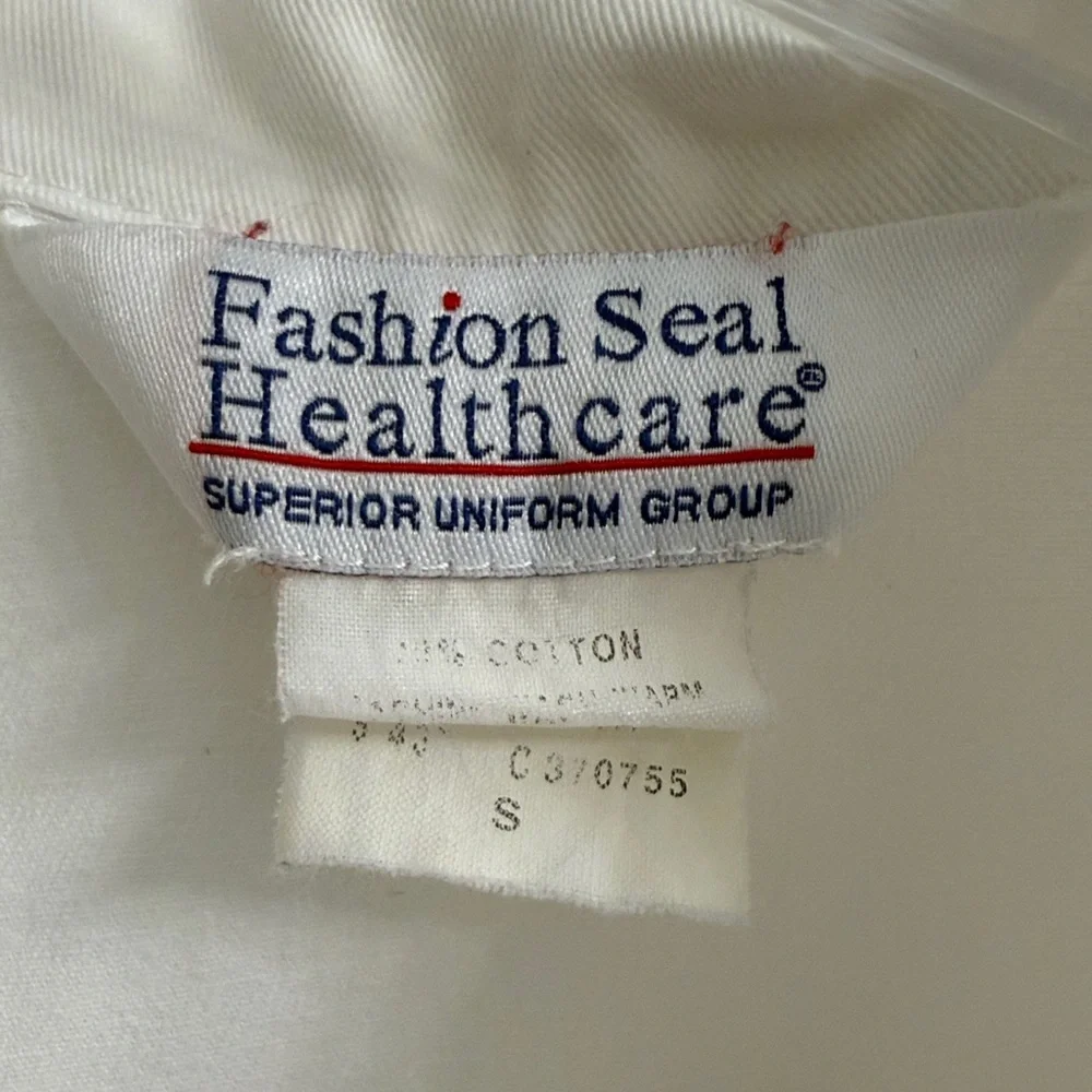 LAB COAT -Fashion Seal Healthcare White Cotton - Picture 3 of 8